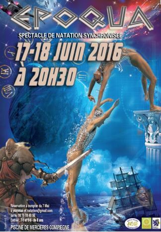 Compiègne : gala de l’école de natation synchronisée de Compiègne, les 17 et 18 juin