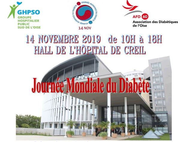 Creil : journée mondiale du diabète, le 14 jeudi novembre