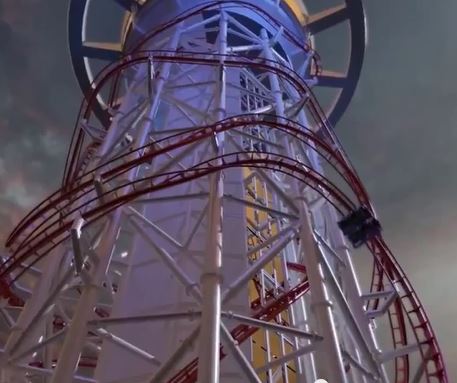 Skyscraper, les plus hautes montagnes russes