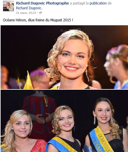 Compiègne : Océane Hénon élue ”Reine du muguet 2015″