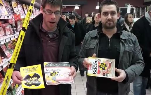 Les jeunes agriculteurs (JA) de l’Oise débarquent chez Cora