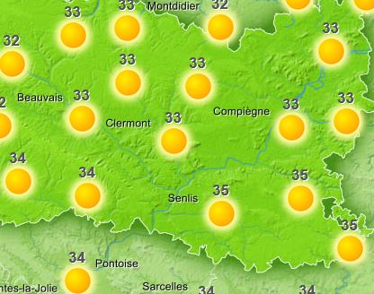 Une chaleur intense attendue dans l’Oise