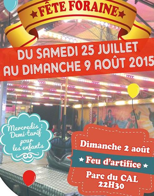 Fête foraine s’installe à Clermont du samedi 25 juillet au dimanche 9 août