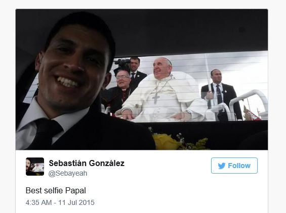 Le chauffeur du pape François : Star du web grâce à son selfie