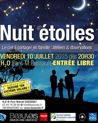 La nuit des étoiles à Beauvais : Le vendredi 10 juillet