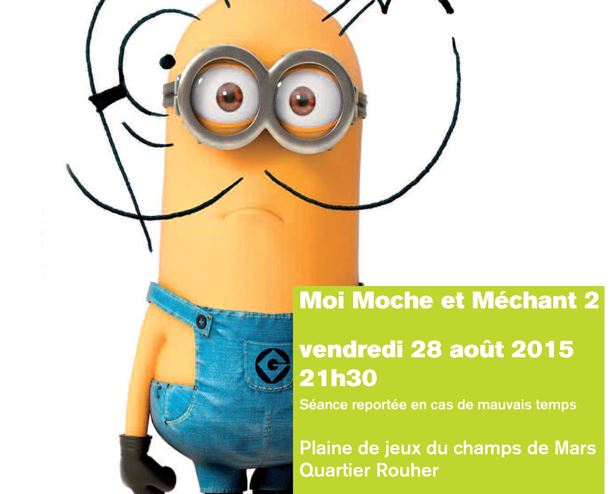 Creil “Moi, Moche et Méchant 2” en plein air le 28 août