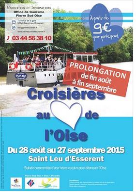 Saint-Leu-D’esserent : Les Croisières sont de retour dès le 28 août