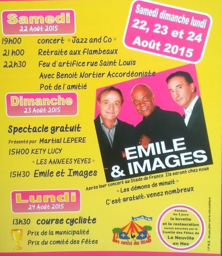 La Neuville en Hez : Emile et Images à la fête communale
