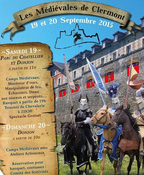 Médiévales de Clermont : ce dimanche au Parc du Chatellier et Donjon