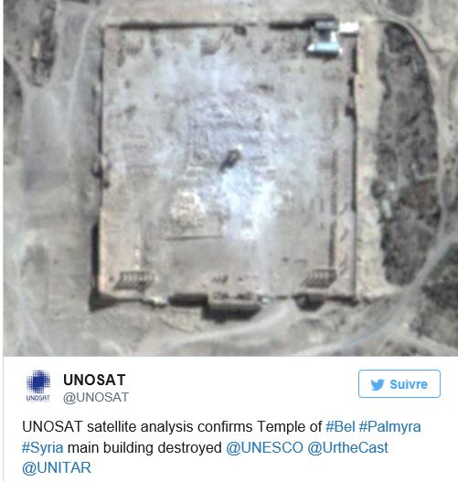Palmyre : Daech a bien détruit le temple de Bêl en Syrie