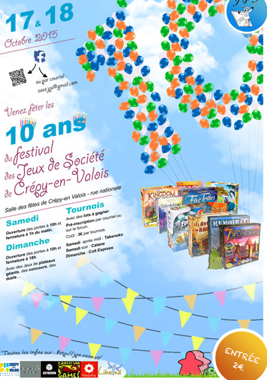 10e Festival des Jeux de Société à Crépy-en-Valois