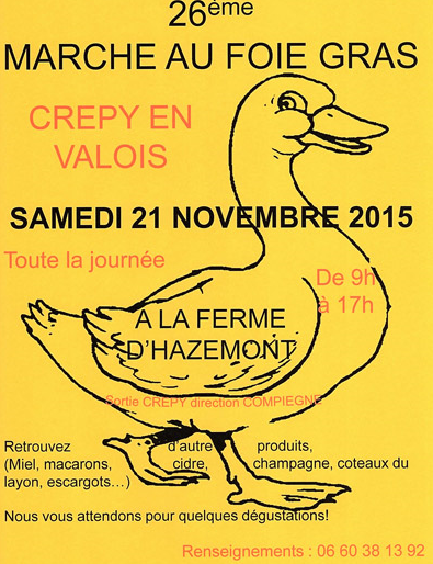 26ème Marché au foie gras – Ville de Crépy-en-Valois