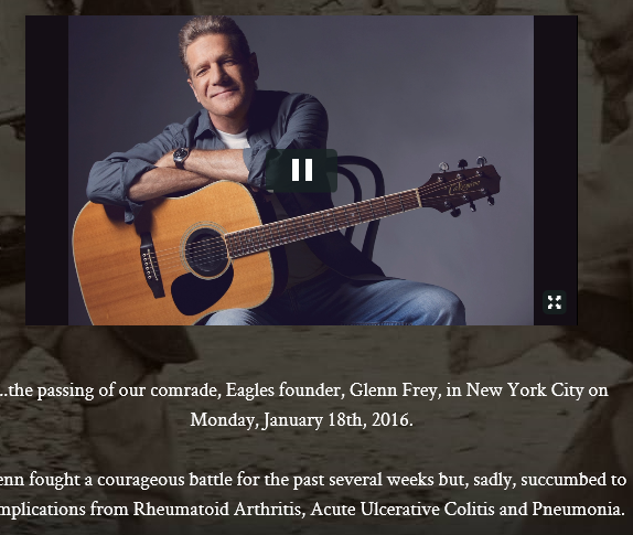 Glenn Frey, fondateur du groupe Eagles, est décédé à 67 ans