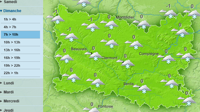Oise : la neige annoncée pour ce dimanche matin