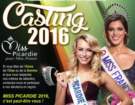 Miss Picardie 2016 (Miss France 2017) : devenez candidate