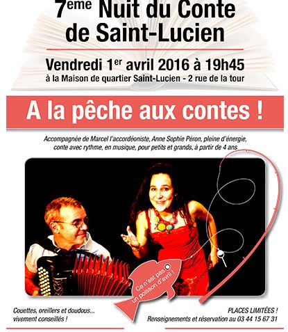 7ème Nuit du conte de Saint-Lucien, le vendredi 1er avril