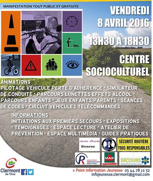 Clermont : “Journée Sécurité Routière”, le 8 avril