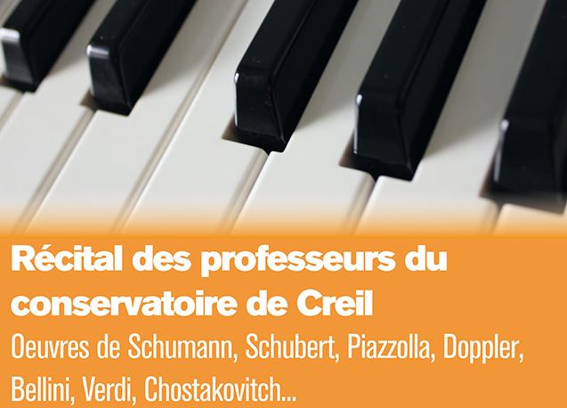 Creil : récital des professeurs du conservatoire municipal de musique et de danse , le 14 Mai
