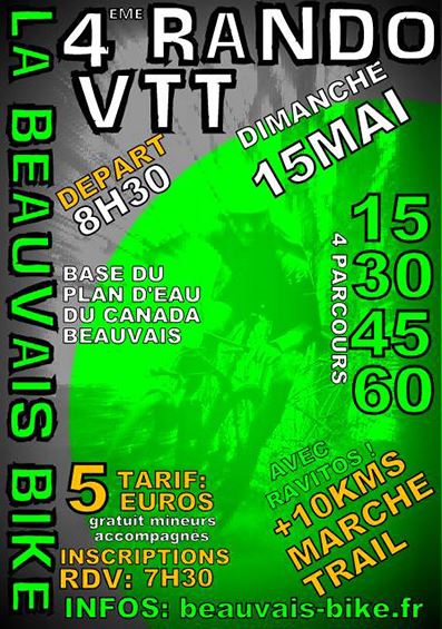 4ème Beauvais Bike, ce dimanche 15 mai au plan d’eau du Canada