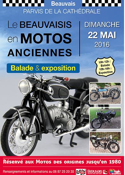 Les motos anciennes se racontent ce dimanche 22 mai à Beauvais