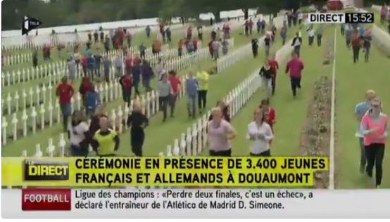 Verdun:  la droite indignée par les enfants qui courent entre les tombes