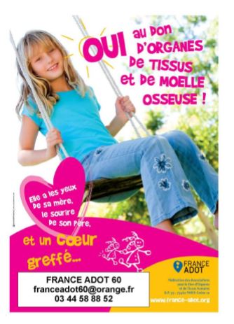 Adot 60 : Journée Nationale du Don d’Organes ce mercredi 22 juin dans l’Oise