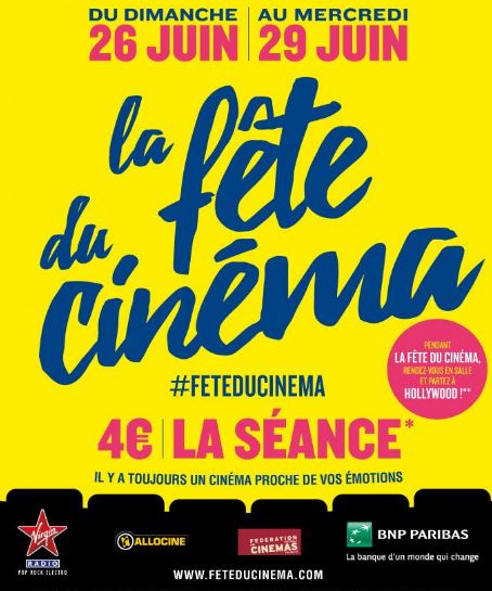 La Fête du Cinéma 2016 dans vos cinémas Gaumont et Pathé de l’Oise