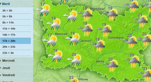 Vigilance orange dans l’Oise :  attention aux orages ce mardi !