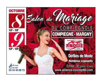 Salon du Mariage à Compiègne : inscrivez-vous!