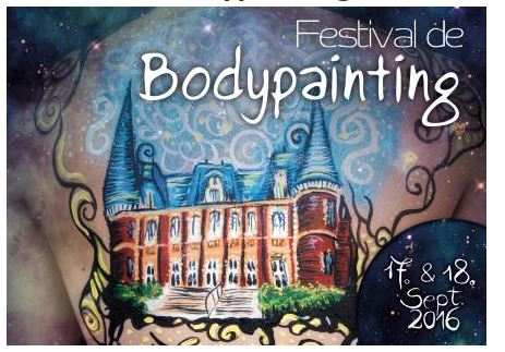 Nogent-sur-Oise : Festival de Bodypainting «Painture» les 17 et 18 septembre au Château des Rochers