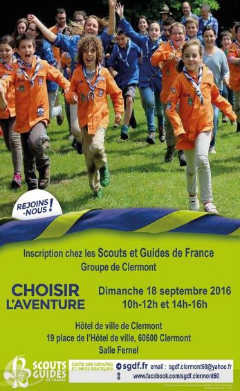 Clermont : grande journée d’inscription chez les Scouts et Guides de France