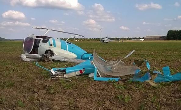 Margny-les-Compiègne : Un hélicoptère s’écrase dans un champ