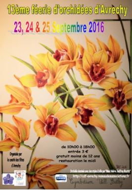 13éme féerie d’orchidées d’Avrechy, les 23, 24 et 25 septembre