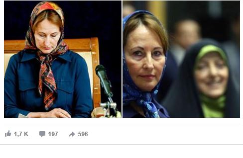 Ségolène Royal critiquée pour avoir porté le voile lors d’un déplacement en Iran