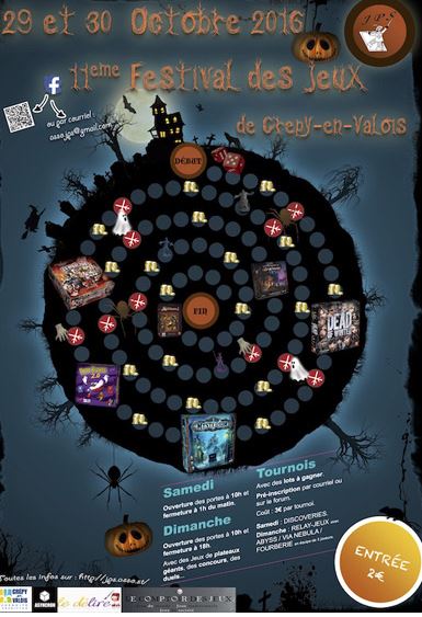 Crépy-en-Valois : 11ème festival des jeux, les samedi 29 et dimanche 30 octobre