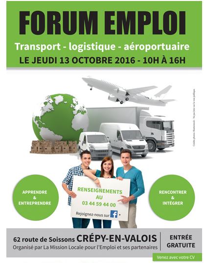 Un forum sur l’emploi axé sur le transport, la logistique et l’aéroportuaire à Crépy-en-Valois