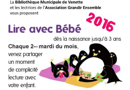 Venette : venez lire avec bébé dès la naissance !