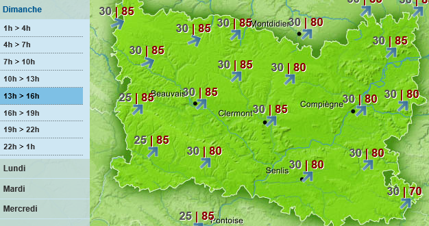 Avis de coup de vent dans l’Oise