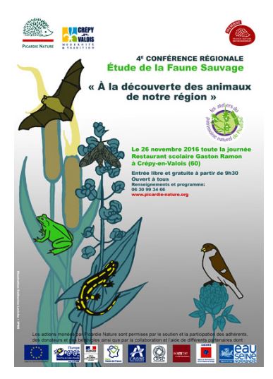 Crépy-en-Valois : 4ème conférence régionale de l’Etude de la Faune Sauvage