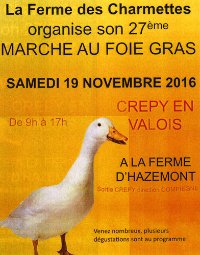 Crépy-en-Valois : 27ème Marché au foie gras