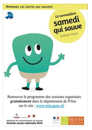 Oise : le samedi 12 novembre, venez vous initier gratuitement aux gestes qui sauvent !