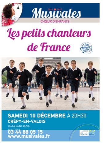 Musival : Les Petits Chanteurs de France en concert à Crépy-en-Valois