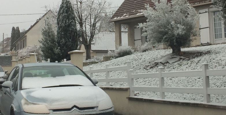 Léger épisode neigeux dans le Sud de l’Oise