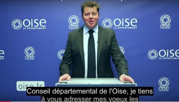 Edouard Courtial, Président du Département, vous présente ses voeux pour 2017 (vidéo)