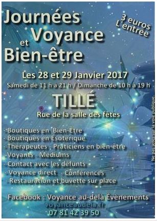 Journées de la voyance et du bien-être ce dimanche à Tillé