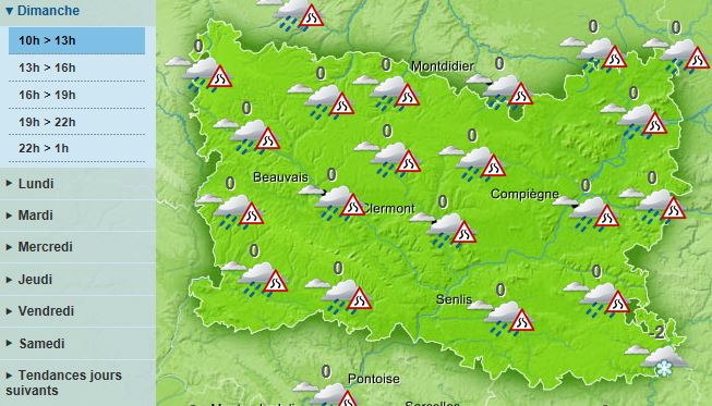 Le département de l’Oise placé en vigilance orange neige et verglas