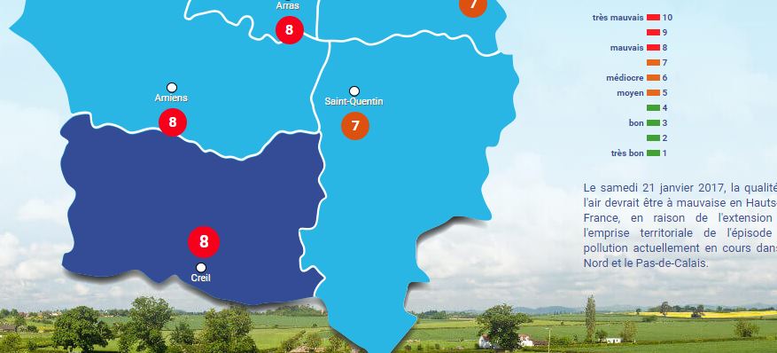 Pollution : seuil d’alerte est franchi dans l’Oise