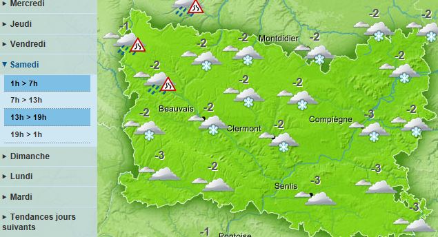 Le grand froid attendu sur l’Oise en fin de semaine