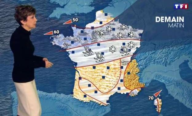 Catherine Laborde a présenté son dernier bulletin météo sur TF1