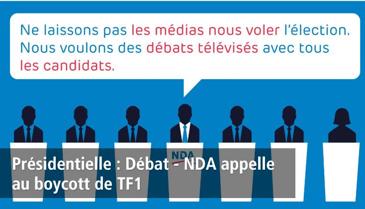 Débat limité à cinq candidats: Dupont-Aignan appelle au boycott de TF1